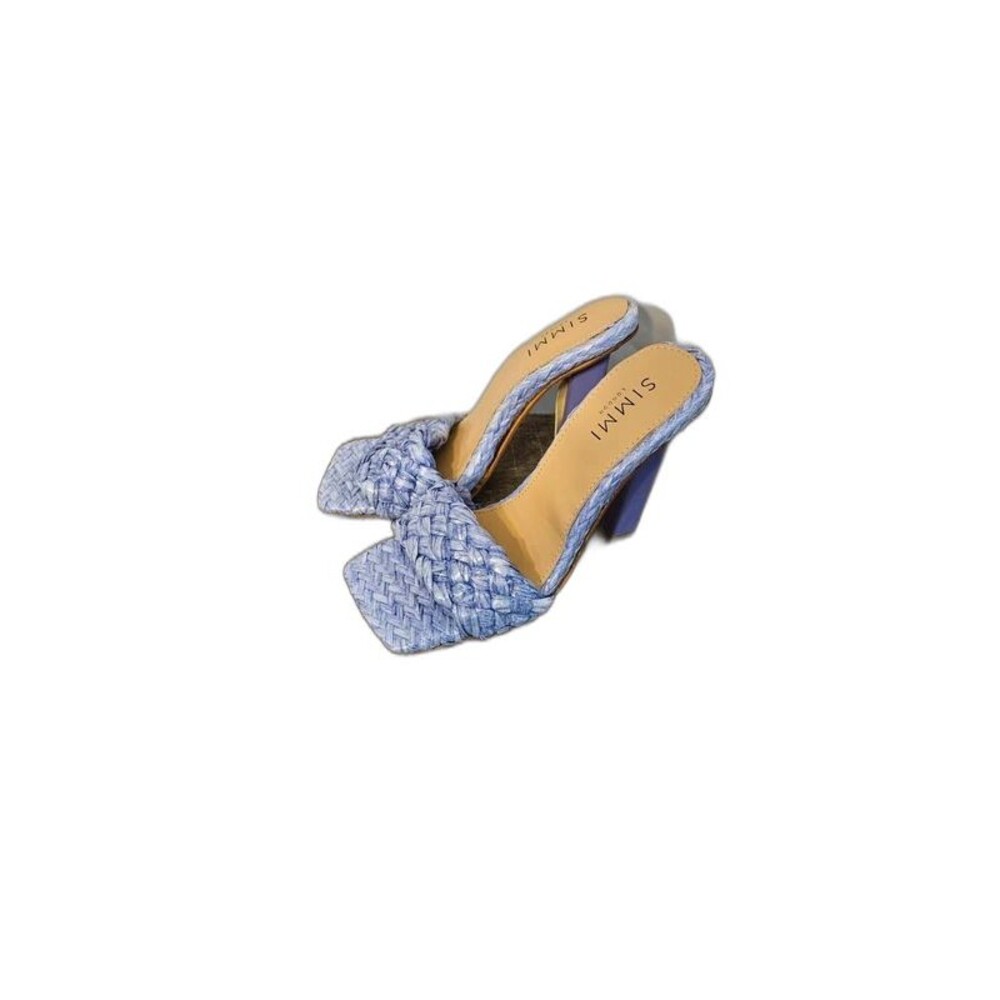 Simmi London Ferris Lavender Square Toe Block Heel Mules Size 6 NIB - ITEM #2638